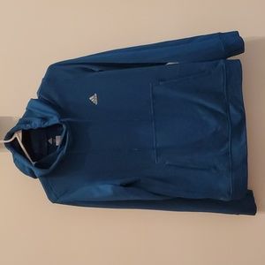 Adidas cowel neck Hoodie, blue size medium